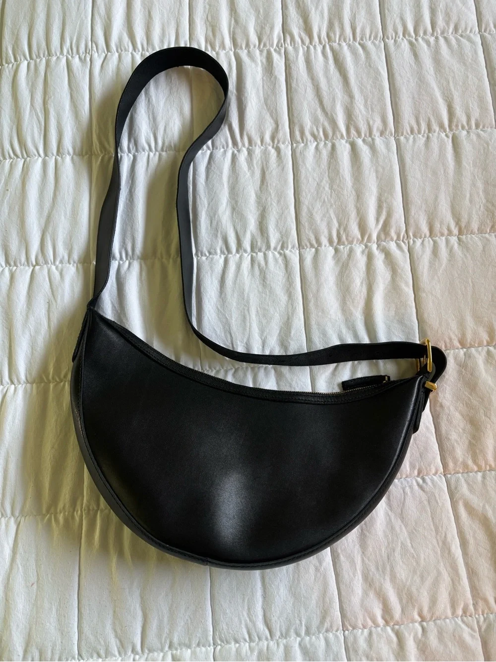 Madewell Black Crescent Crossbody Bag